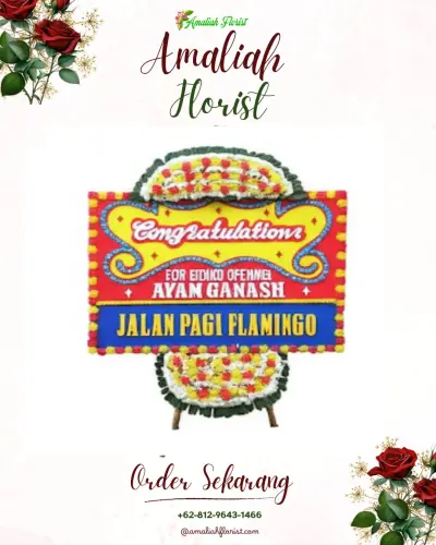 Bunga Papan Congratulation di Keteguhan